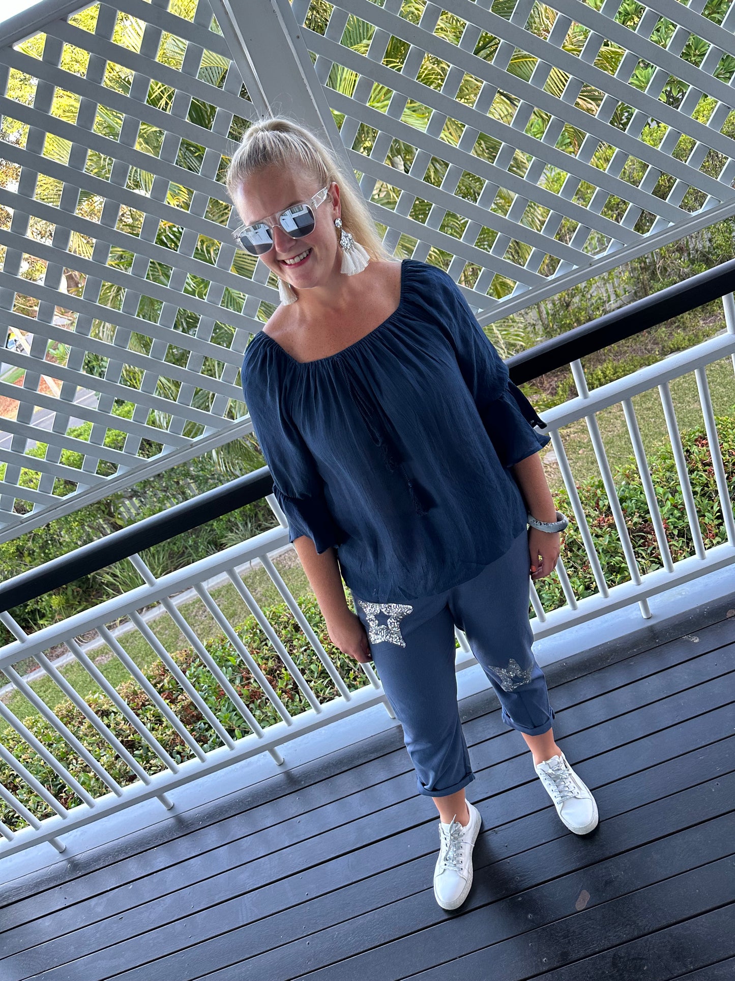 Bibba Star Pants Navy