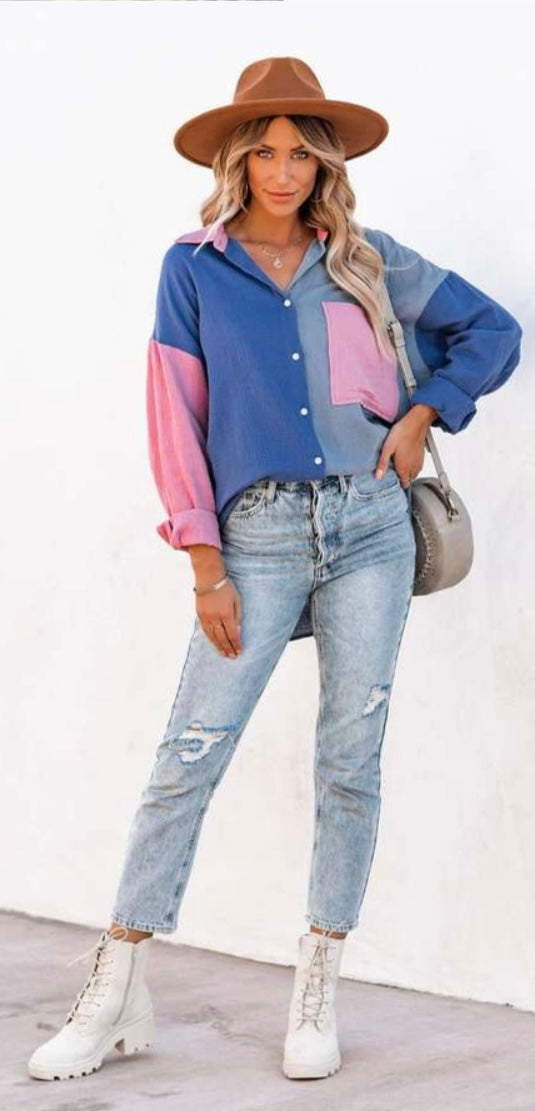 Leema Top Blue